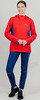 Беговая ветрозащитная куртка с капюшоном Nordski Run 2023 Tomato W женская