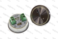 Кнопка (кнопочный модуль) EA2406S-S-R "1 этаж", круглая, красная статическая подсветка, Брайль