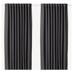 Комплект штор IKEA ANNAKAJSA (АННАКАЙСА), Темно-серый, 145x250 см, 2 шт