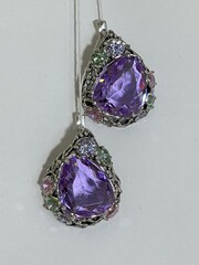 Даная (серьги из серебра)