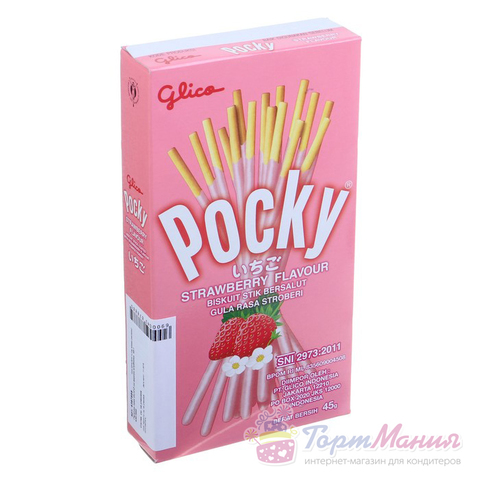 Палочки поки GLICO со вкусом клубники, 45 г