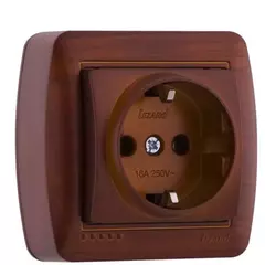 DEMET 711 0500 122 Розетка с/з махагон