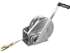 ЗУБР 0.9 т, 8 м, ручная барабанная подъемная тросовая лебедка, Профессионал (43117-0.9)