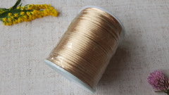 Шнур круглый атласный (для воздушных петель), 2 мм, бежевый