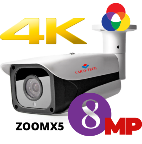 Уличная видеокамера 8Mpix 4K Ultra HD ZOOM 4X CAICO TECH 8856DF