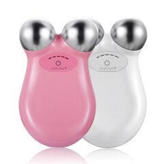Микротоки Роликовый микротоковый массажер для лица Facial Toning Device (цвет розовый)