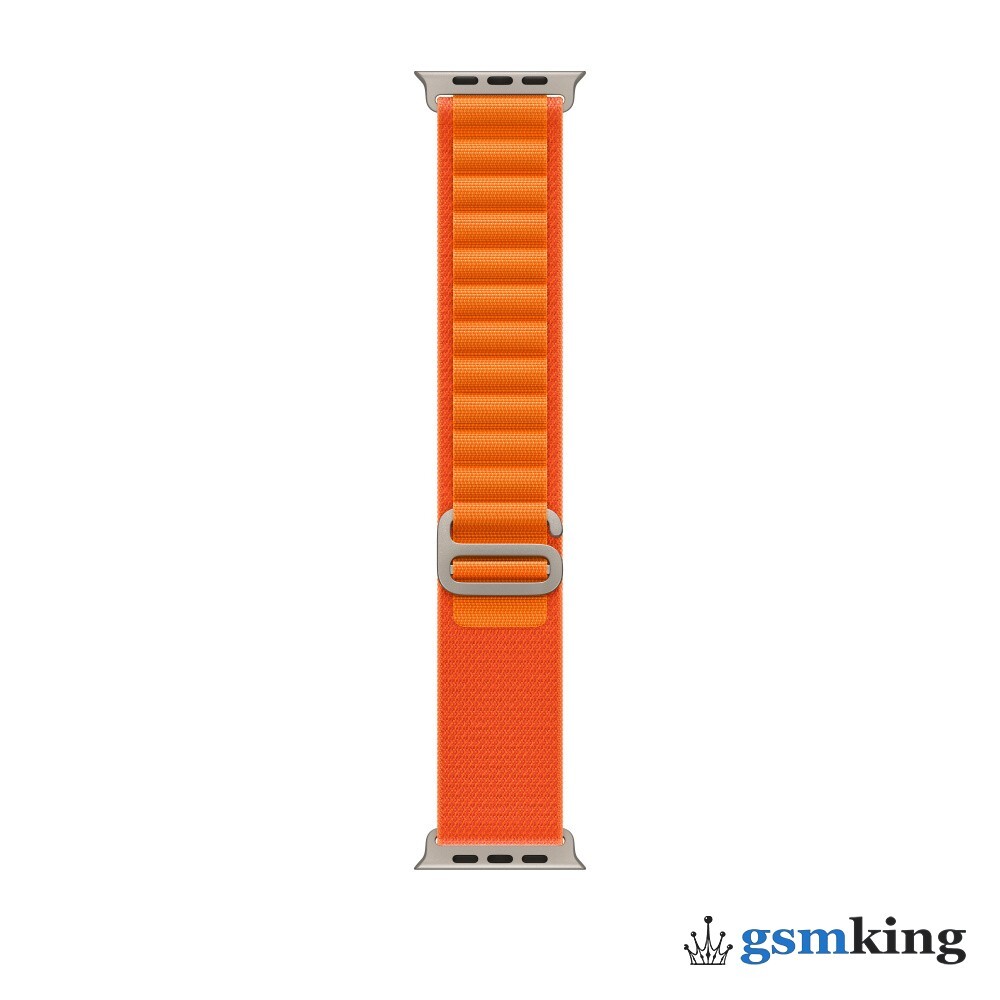 Apple Watch Ultra GPS Cellular 49mm Titanium Case with Starlight Orange Loop 0.0