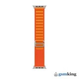 Apple Watch Ultra GPS + Cellular 49mm Titanium Case with Starlight Orange Loop