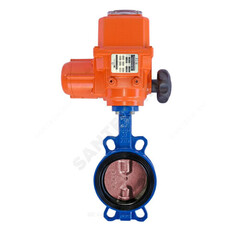 Затвор дисковый поворотный чугун VPI4448-B04EP Ду 250 Ру16 межфл с эл/приводом диск чугун манжета EPDM Tecofi VPI4448-B04EP0250