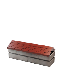 Парапет полимеркомпозитный Everest 130*510 (0,5 кирпич) красный