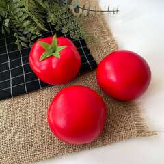 Помидор, томат крупный, Овощи декоративные, муляжи, 7,5 см, набор 3 штуки.