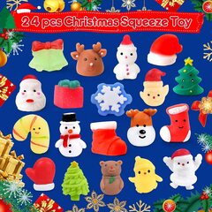 Игровой набор 24 сквиша Адвент Календарь Рождество