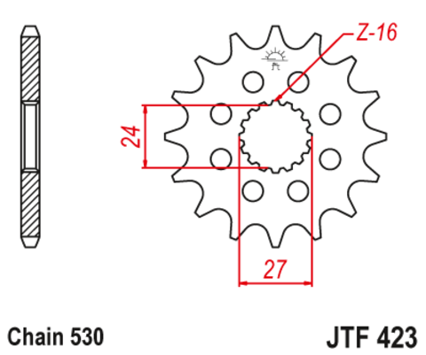 Звезда ведущая JTF423 16