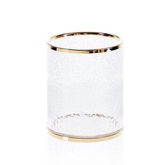 Decor Walther 0933320 Decor Walther Crack AB Корзина для мусора 18.5x23см, французское стекло Craquele, цвет: золото фото