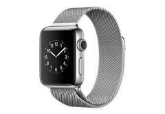 Apple Watch Series 2, 38 мм, корпус из нержавеющей стали, миланский сетчатый браслет