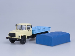 GAZ-33073 cargo taxi engine ZMZ-513 beige-blue AutoHistory 1:43