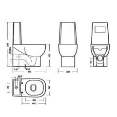 Унитаз-компакт Infinity MONO Comfort