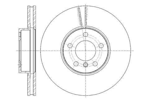 Диск тормозной вентилируемый G-brake  GR-21047