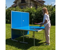 Теннисный стол DFC TORNADO, 4 мм, синий, с сеткой