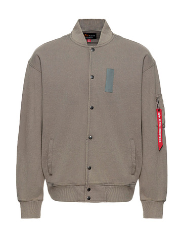 Бомбер Alpha Industries French Terry Ma-1 Jacket Mid Grey (Серый)