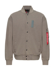 Бомбер Alpha Industries French Terry Ma-1 Jacket Mid Grey (Серый)