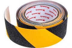 Лента клейкая противоскользящая черно-желтые 50ммх5м Matrix