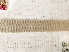 Лента киперная, хлопок, ш. 2 см, бежевый