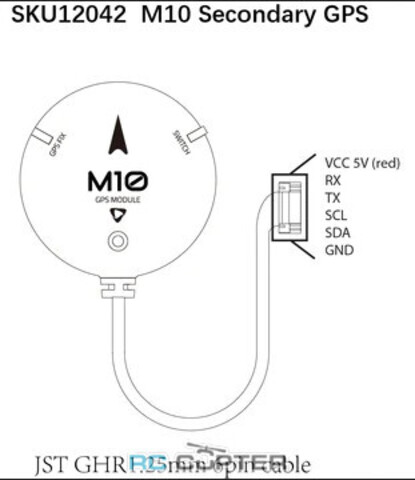 Второй модуль GPS M10 для Pixhawk 6C HolyBro