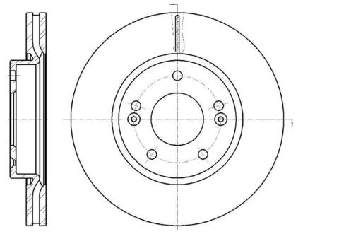 Диск тормозной вентилируемый G-brake  GR-20659