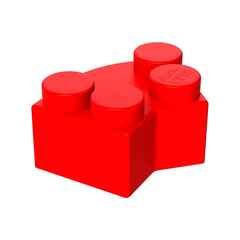 Элемент углового поворота стены 2x2 для GigaBloks