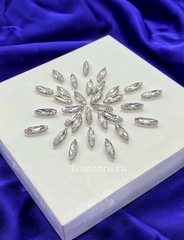 Пришивные стразы удлиненная лодочка 4х14