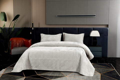 Покрывало 160x220 Sofi De MarkO Деварта светло-серое