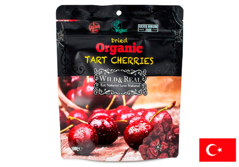 Вишня сушеная без косточки "Wild&Raw", 100г