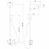 Abber Thermostat AF8516SPL Душевая стойка с термостатом и изливом, сатин