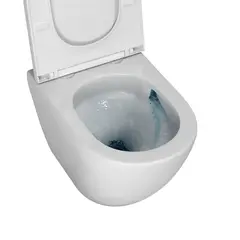 Унитаз подвесной Grossman GR-4455SQ Tornado безободковый с тонким сиденьем 490x360x350