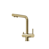 Sancos Foster SC4014BG Смеситель для кухни с краном для фильтрованной воды, цвет: брашированное золото