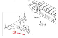 126677-49201 BEND, COOLER INLET