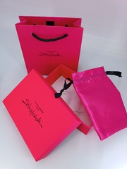 99911- Комплект подарочной упаковки SCHIAPARELLI прямоугольная (пакет+коробка+мешочек)