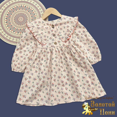 Платье вельвет девочке (3-7) 251030-F1096