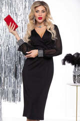 Платье вечернее Мелисента (черное) П14733-5М LT Collection