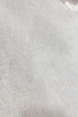 Широкий льняной жаккард