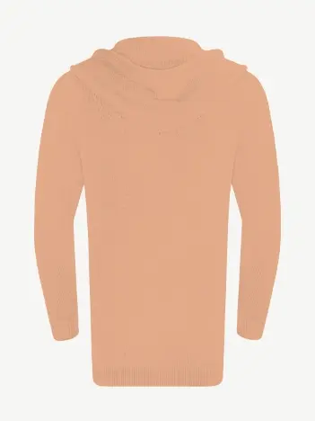 Кардиган с капюшоном из шелка