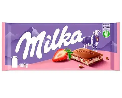 Шоколад Милка Клубника 100г, шт