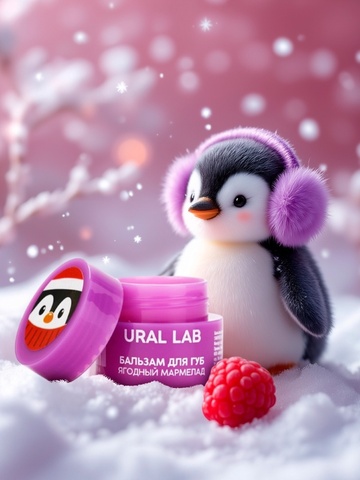 Бальзам для губ, 3 г, аромат ягодного мармелада, URAL LAB