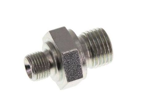 Переходник 1/4внеш - 3/8внеш, 500bar, оцинк.сталь