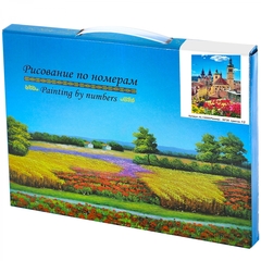 
          Картина по номерам Alingar, 20х30 см, 12 цветов, с акриловыми красками, холст на подрамнике, "Город, крыши"