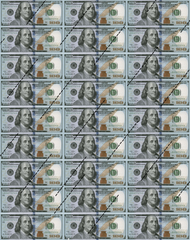 Сахарная картинка Доллары, 6.5*3 см