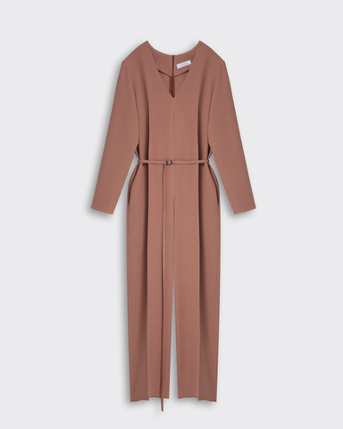 Комбинезон из вискозы Стелла Маккартни карамель