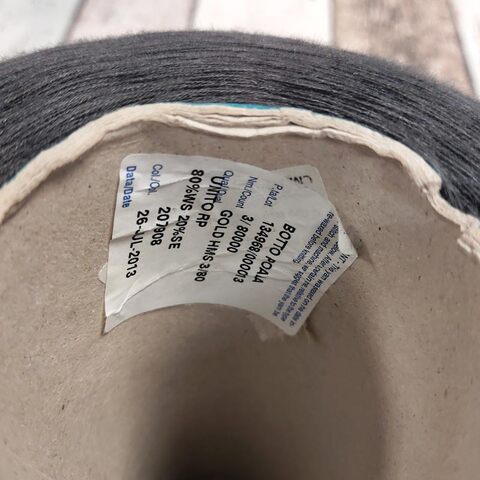 Кашемир с шелком (20%) BOTTO POALA GOLD 3/80 темно-серый