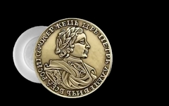 Силиконовый молд Монета 1720 г .Петр -самодержец